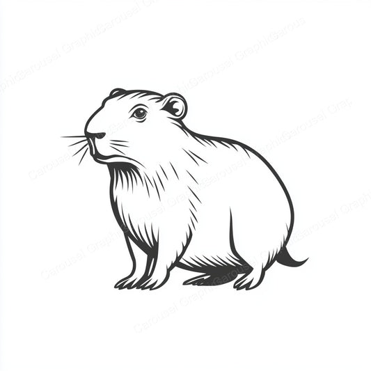 Capybara Vector Graphic preview