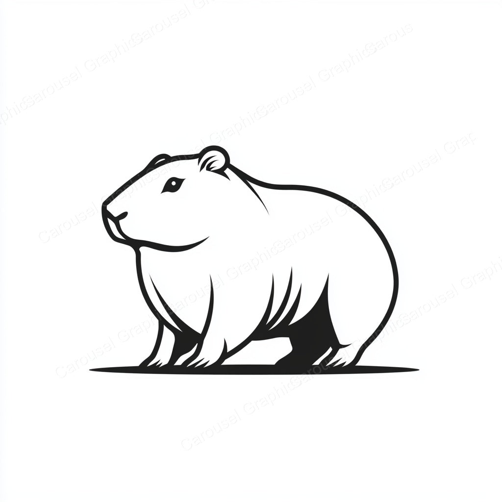 Capybara Vector Graphic preview
