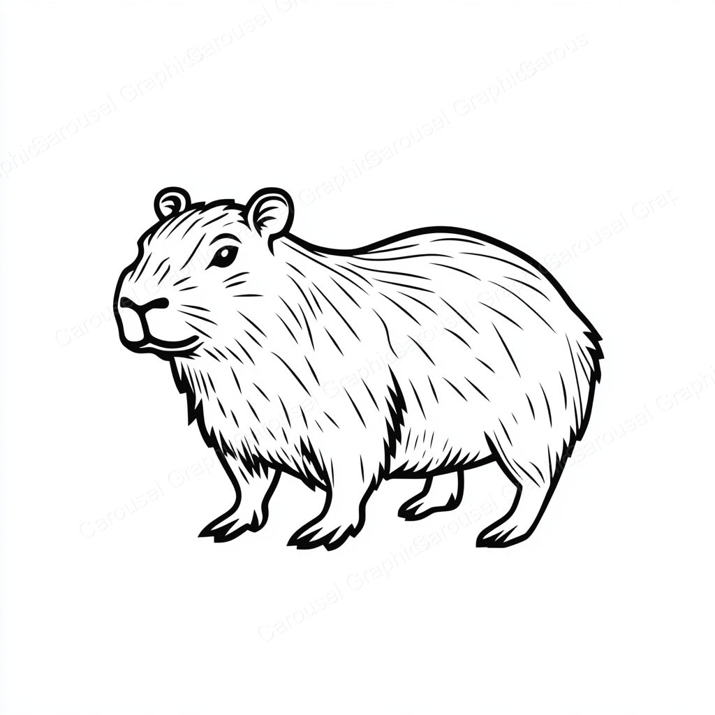 Capybara Vector Graphic preview