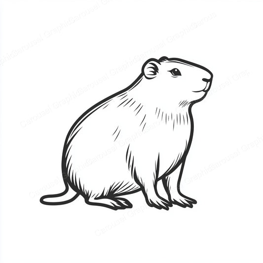 Capybara Vector Graphic preview
