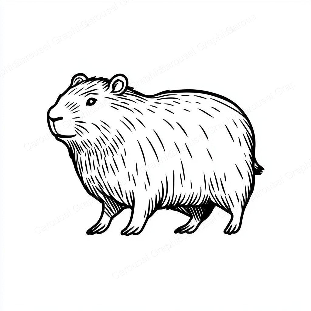 Capybara Vector Graphic preview