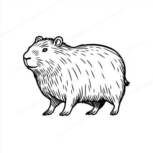 Capybara Vector Graphic preview