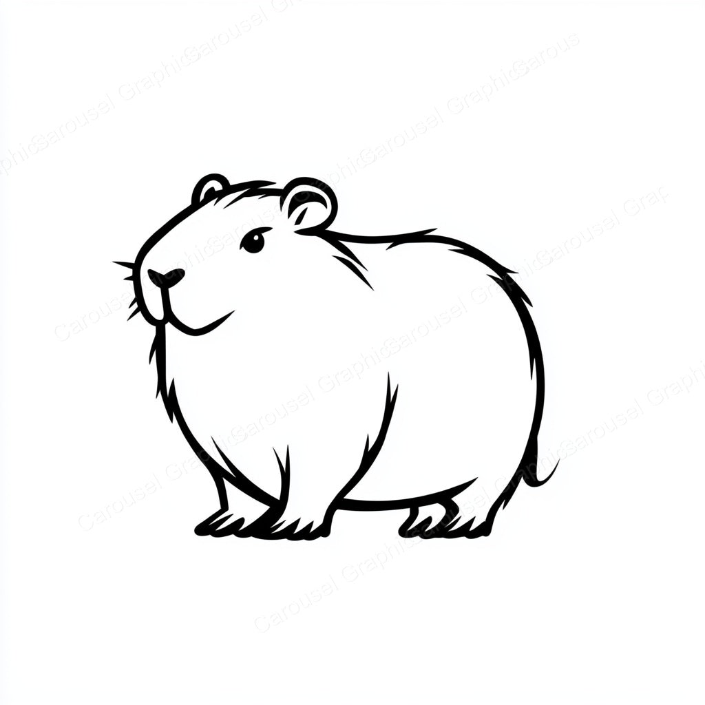 Capybara Vector Graphic preview