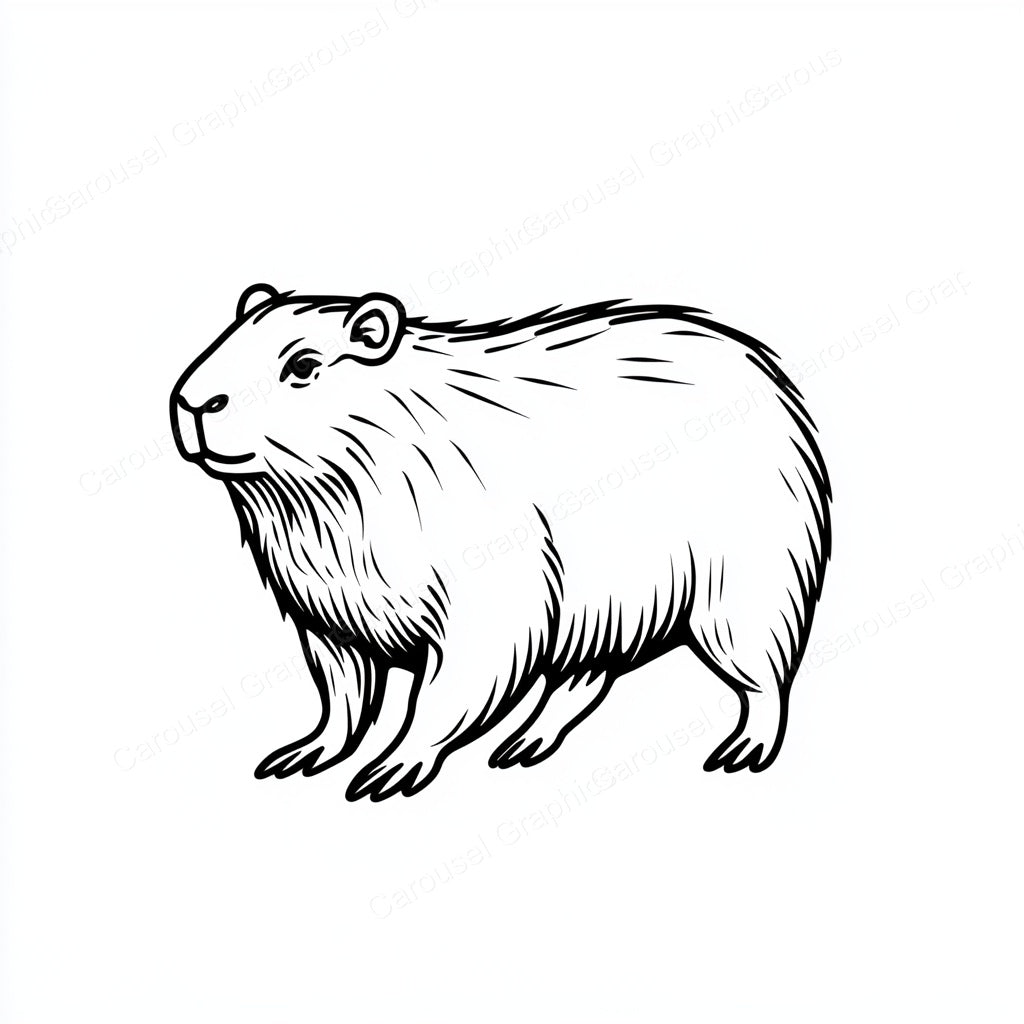 Capybara Vector Graphic preview