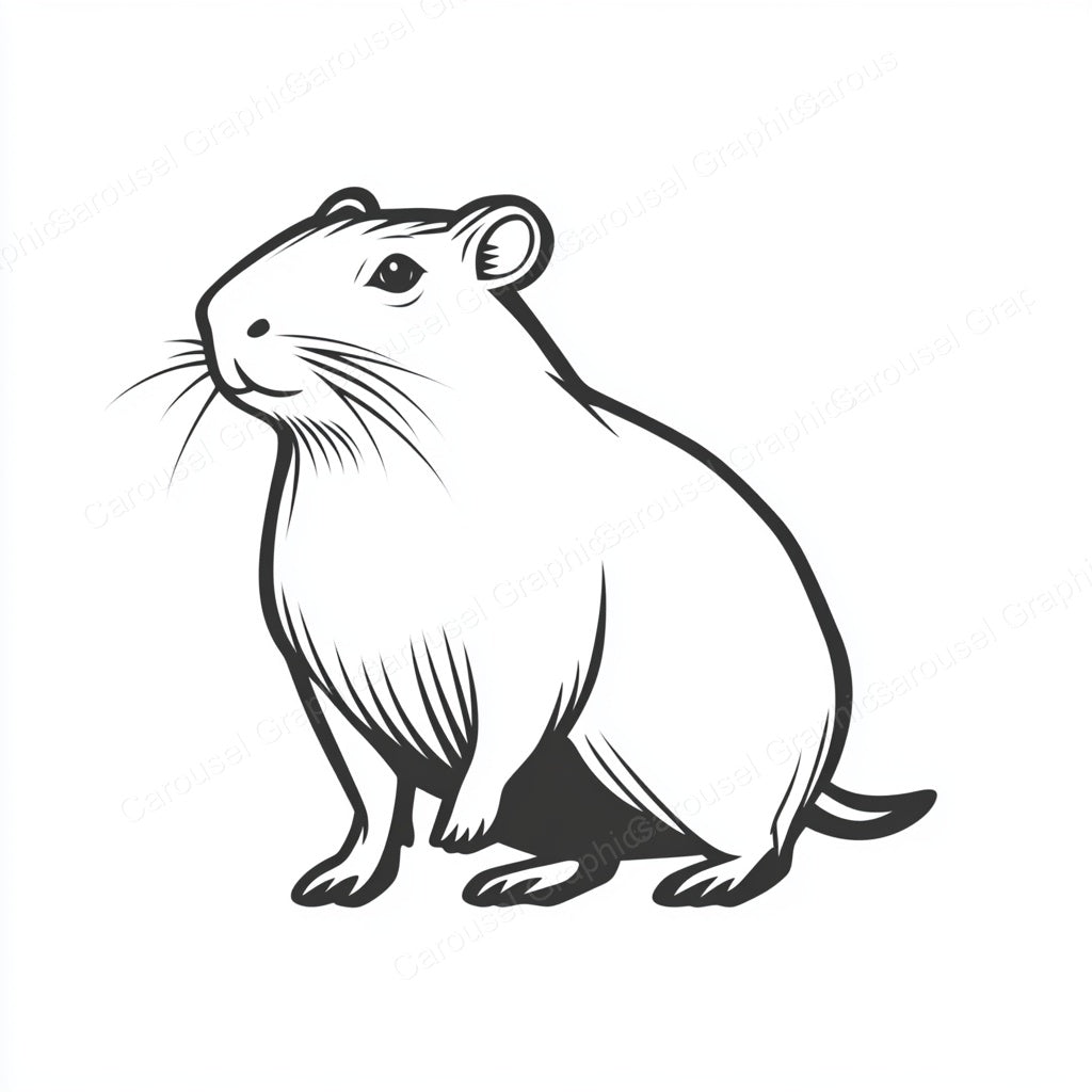 Capybara Vector Graphic preview