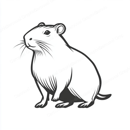Capybara Vector Graphic preview