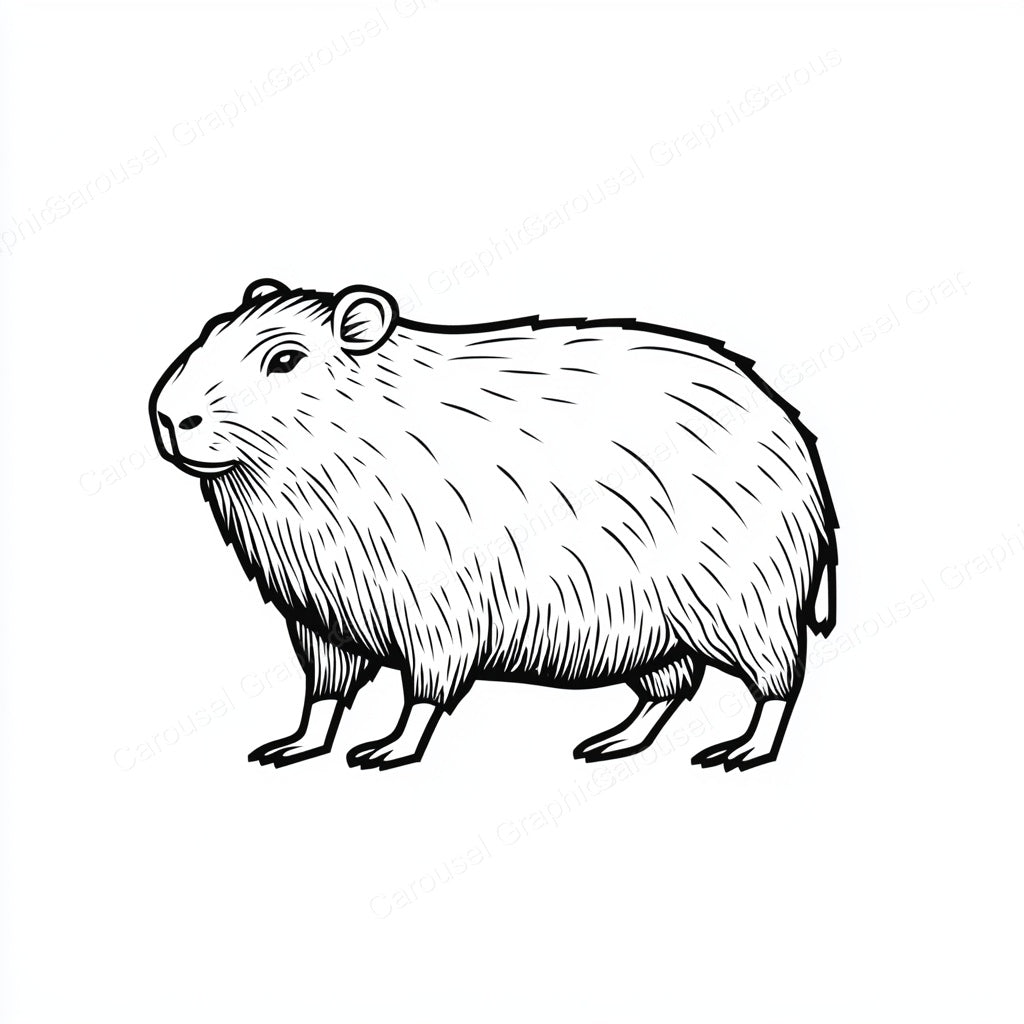 Capybara Vector Graphic preview