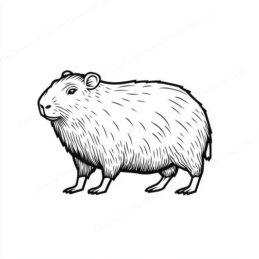 Capybara Vector Graphic preview