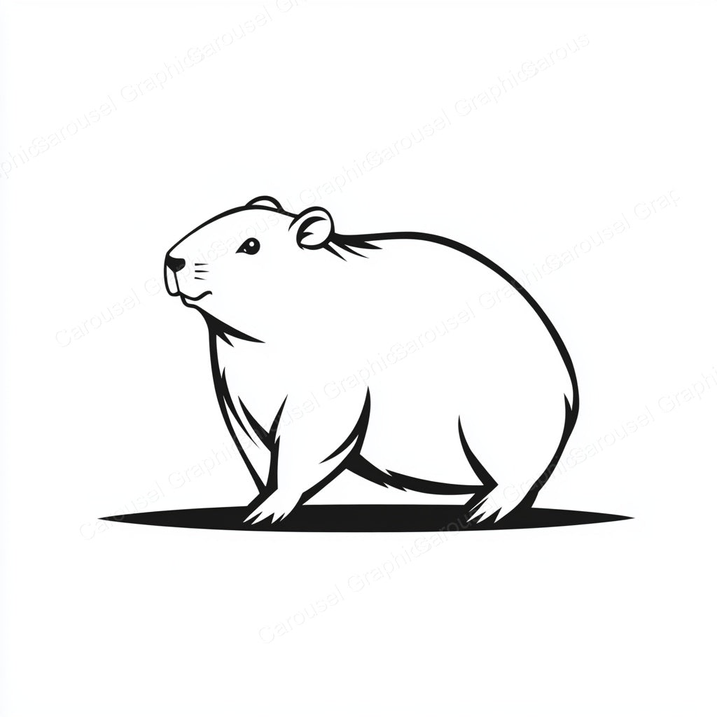 Capybara Vector Graphic preview