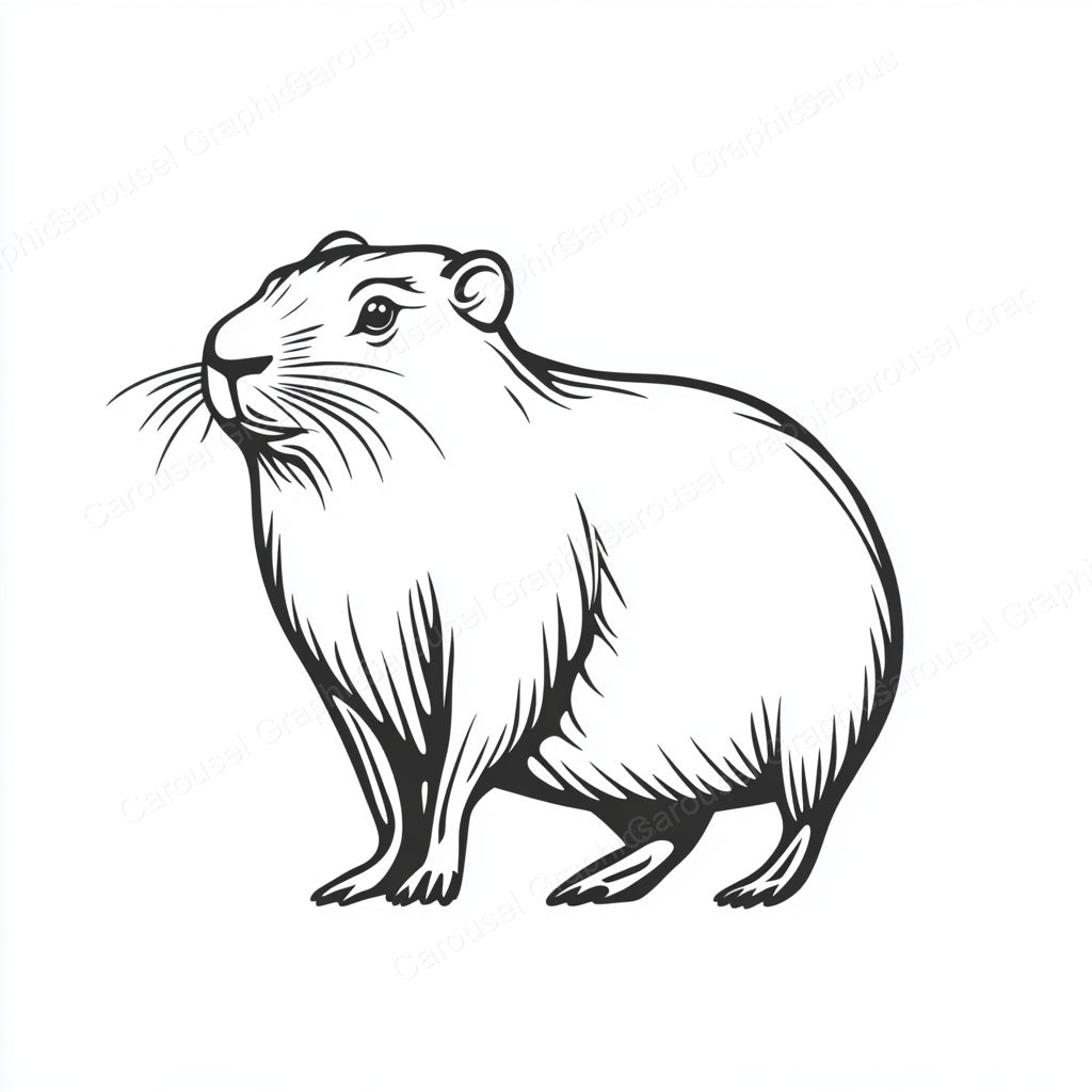 Capybara Vector Graphic preview