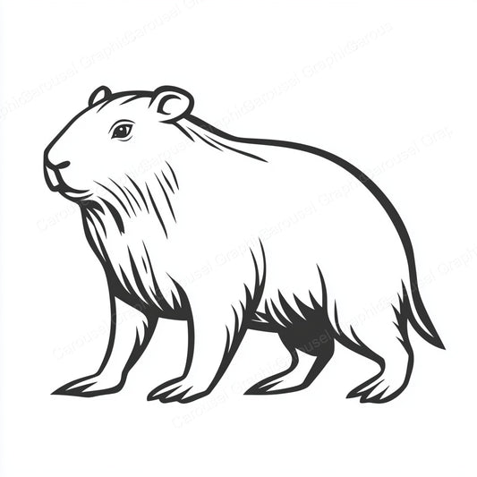 Capybara Vector Graphic preview