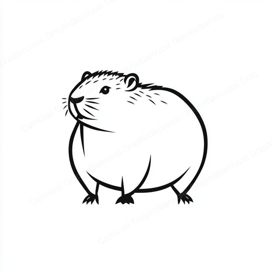 Capybara Vector Graphic preview