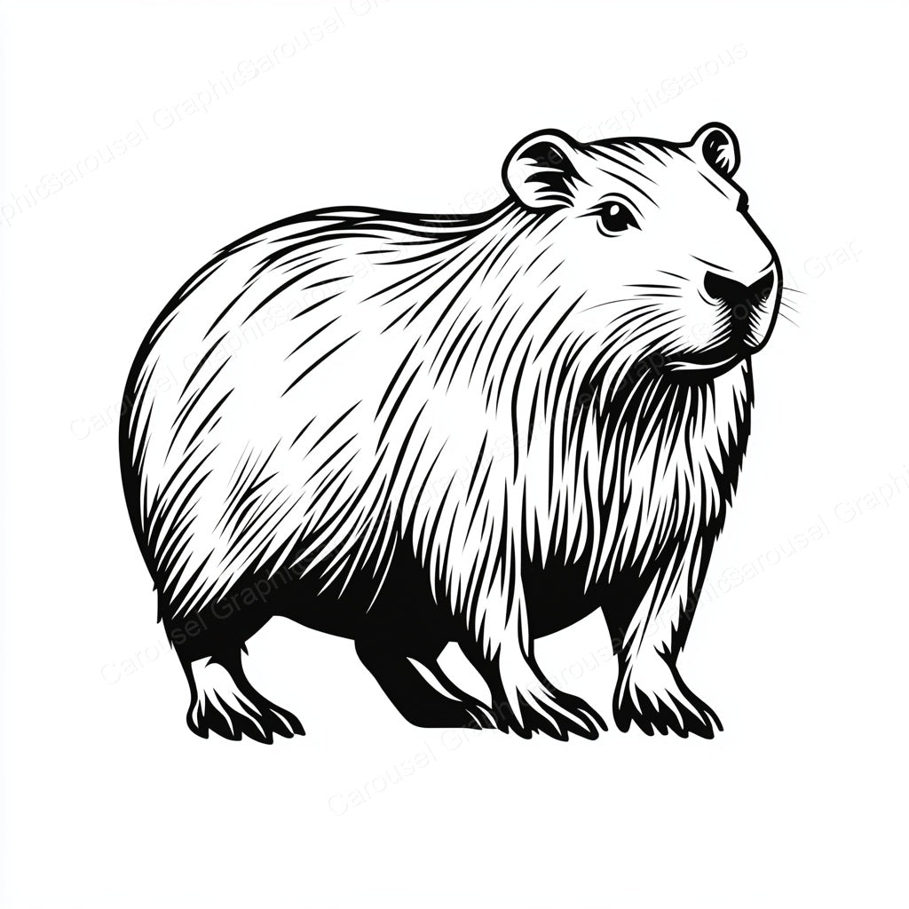Capybara Vector Graphic preview