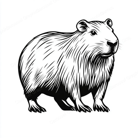 Capybara Vector Graphic preview