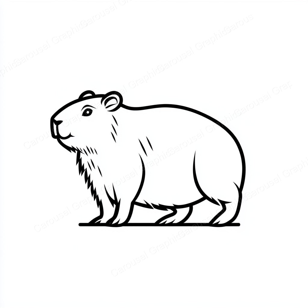 Capybara Vector Graphic preview