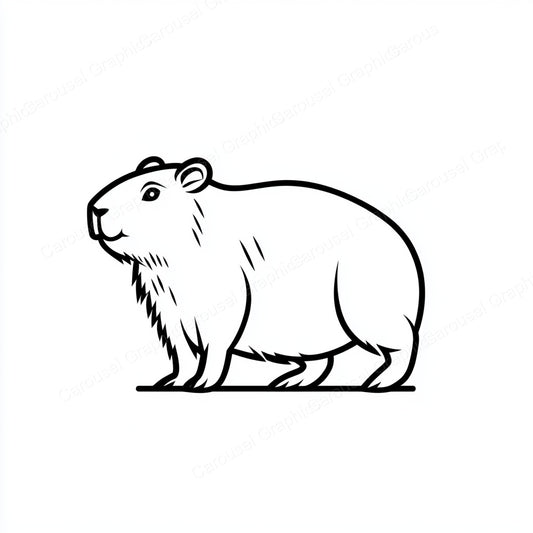 Capybara Vector Graphic preview