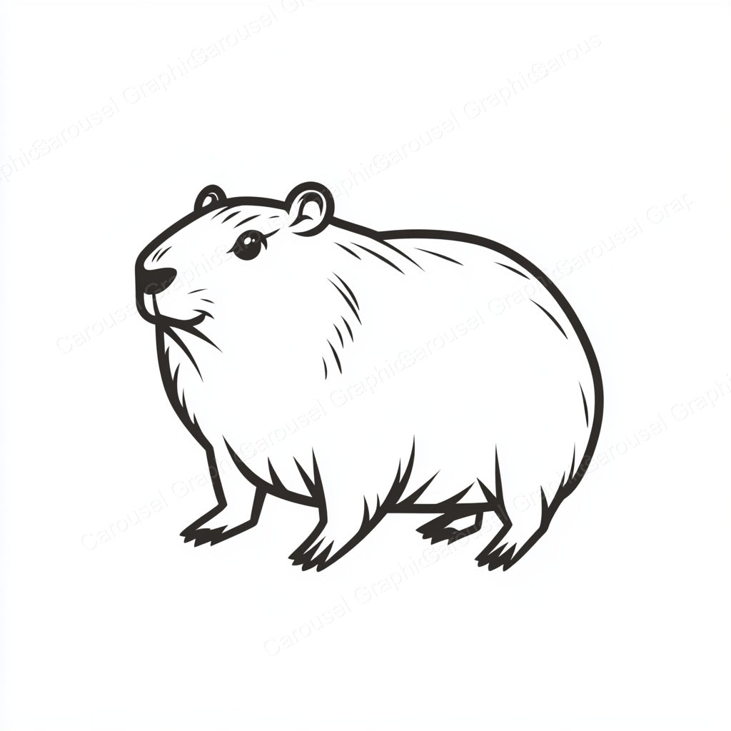 Capybara Vector Graphic preview