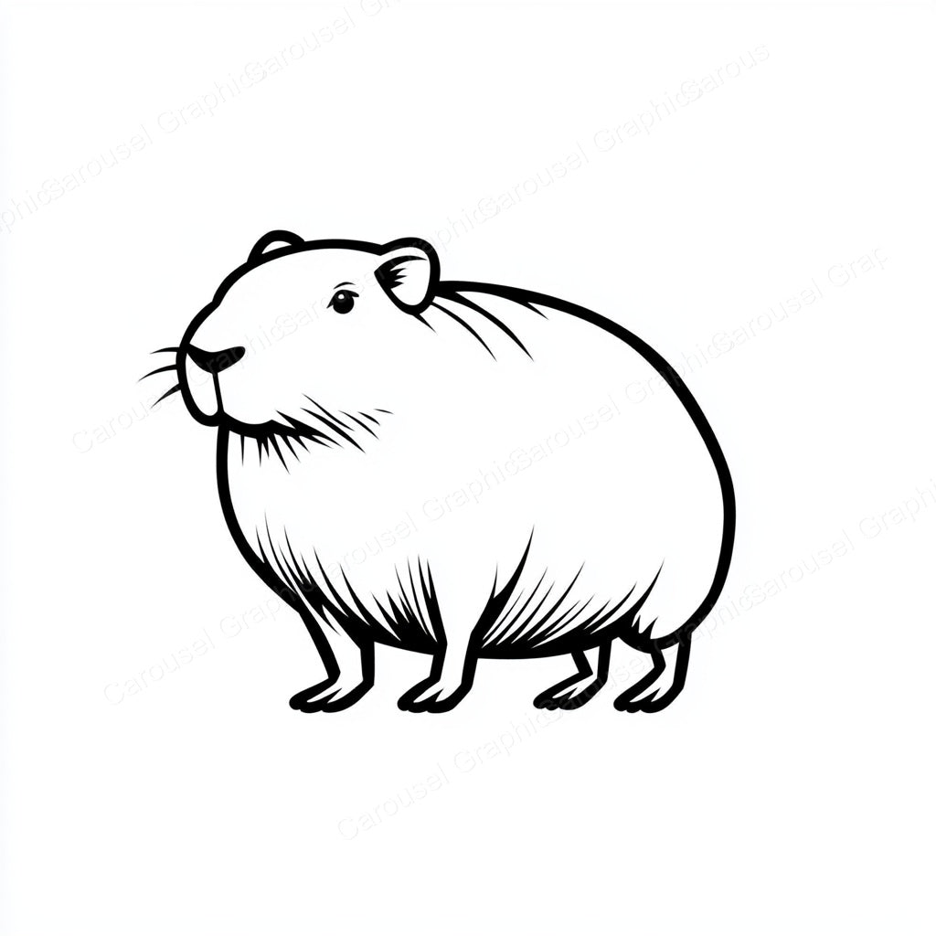 Capybara Vector Graphic preview