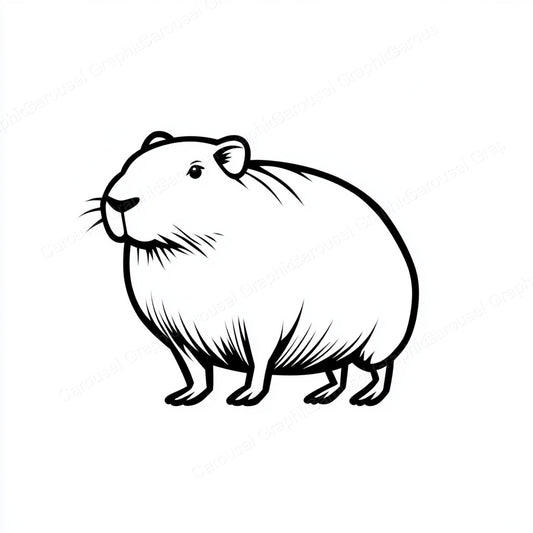 Capybara Vector Graphic preview