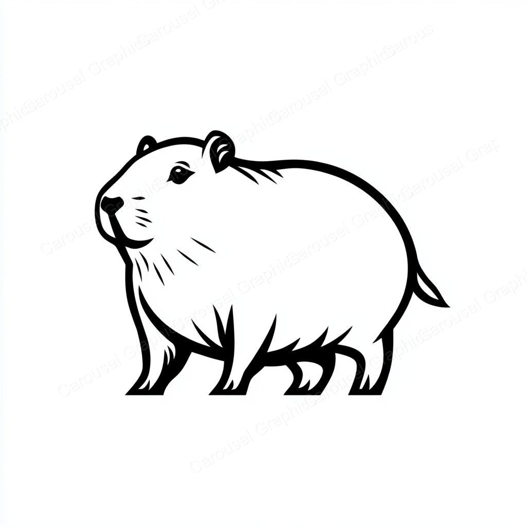 Capybara Vector Graphic preview