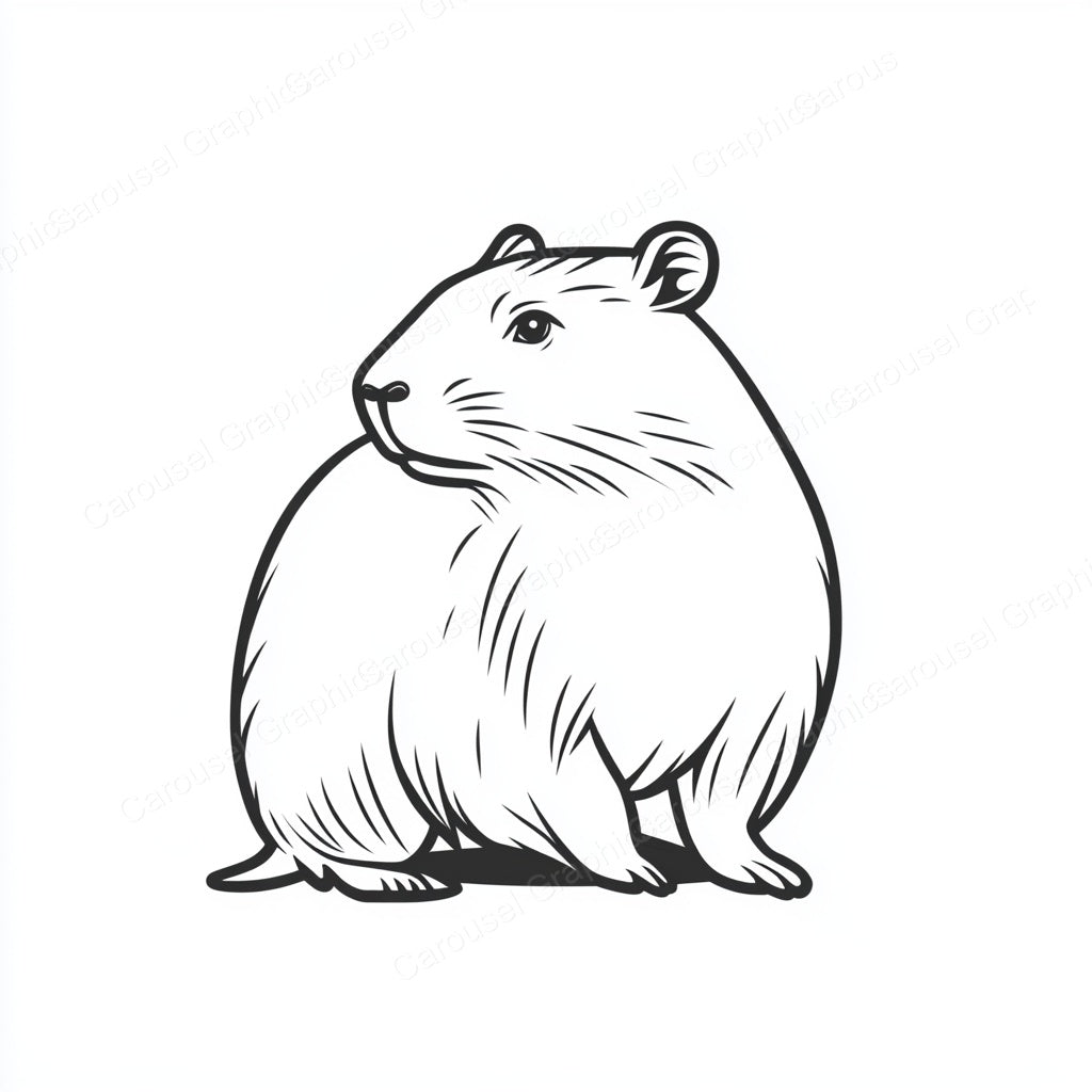 Capybara Vector Graphic preview