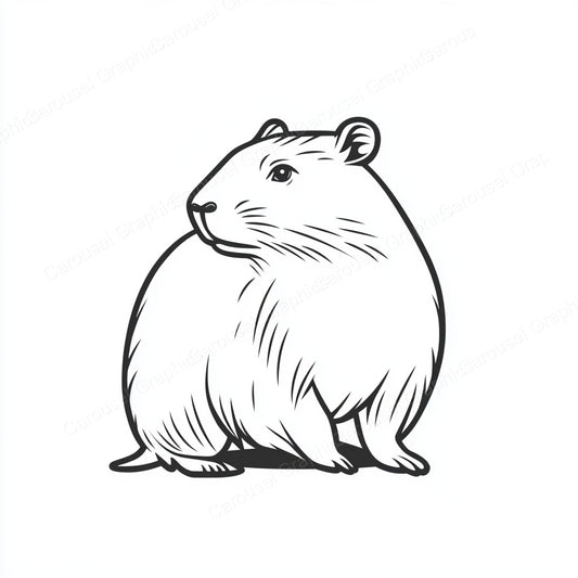 Capybara Vector Graphic preview
