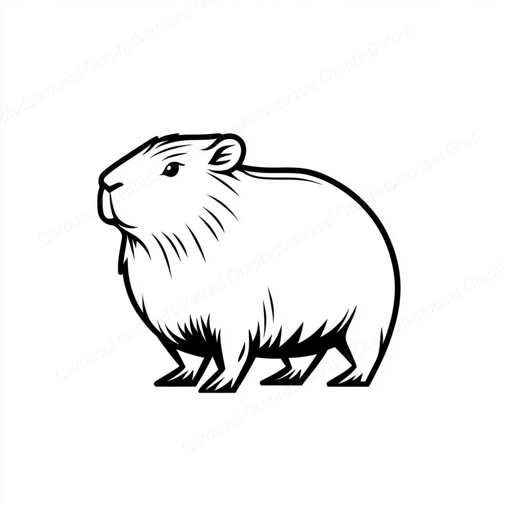 Capybara Vector Graphic preview