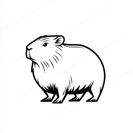 Capybara Vector Graphic preview