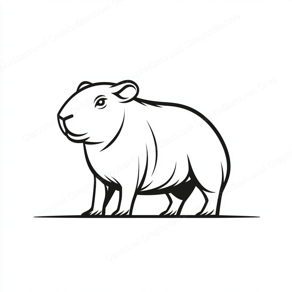 Capybara Vector Graphic preview