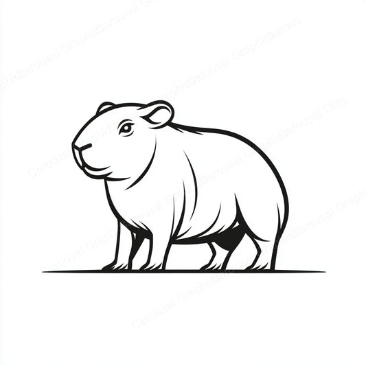 Capybara Vector Graphic preview
