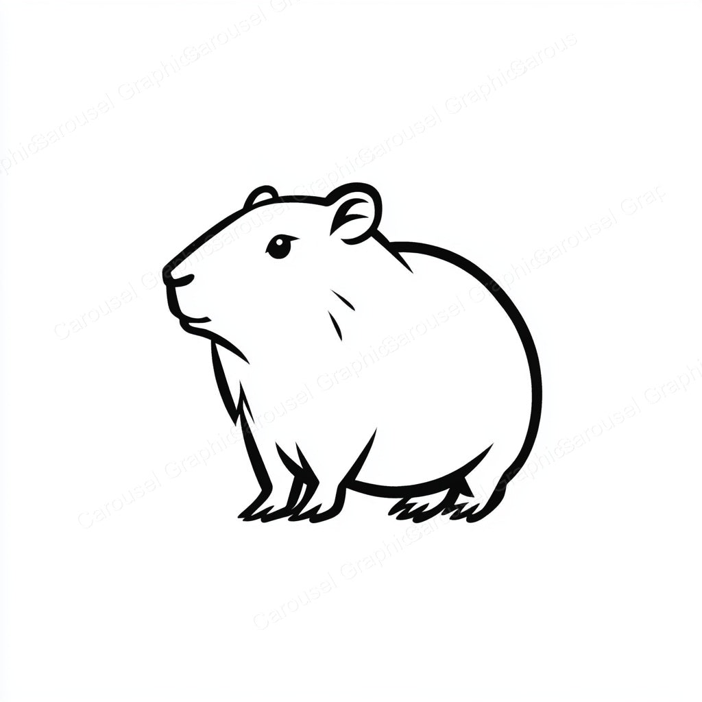 Capybara Vector Graphic preview