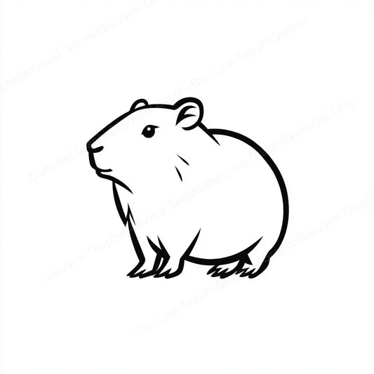 Capybara Vector Graphic preview