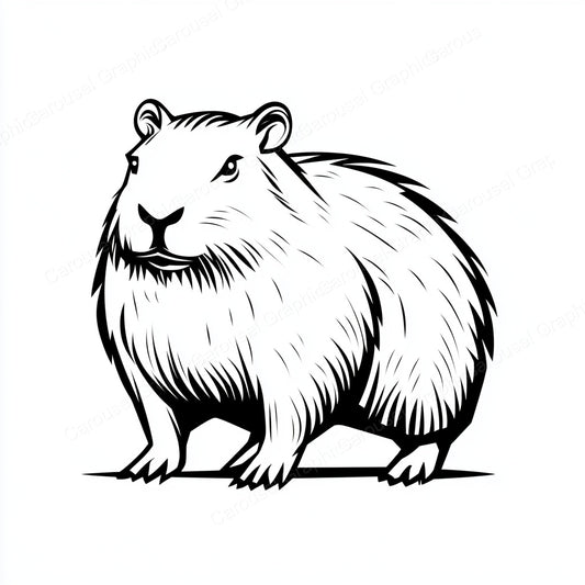 Capybara Vector Graphic preview