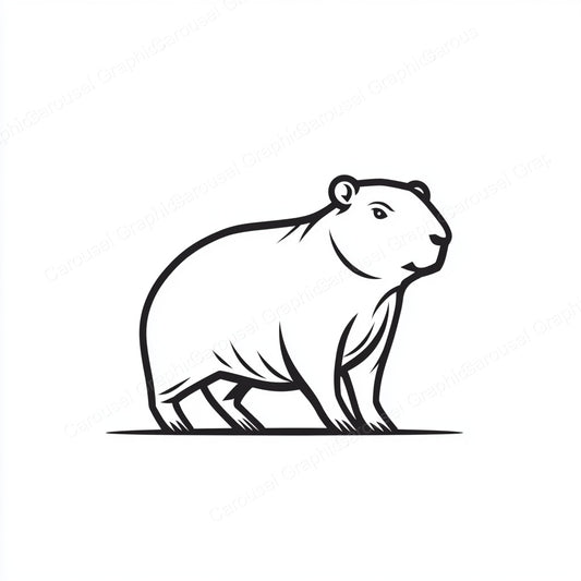 Capybara Vector Graphic preview