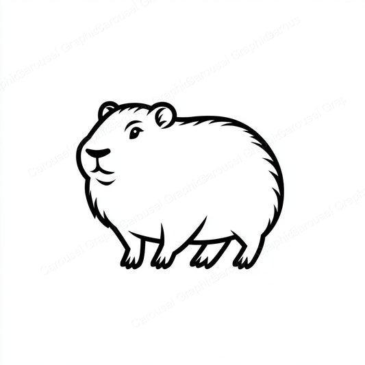 Capybara Vector Graphic preview
