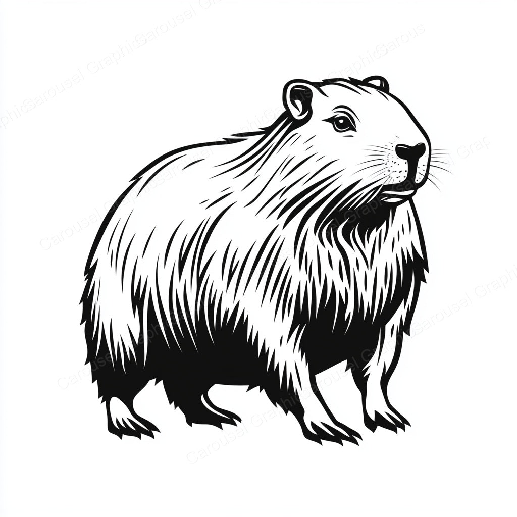 Capybara Vector Graphic preview