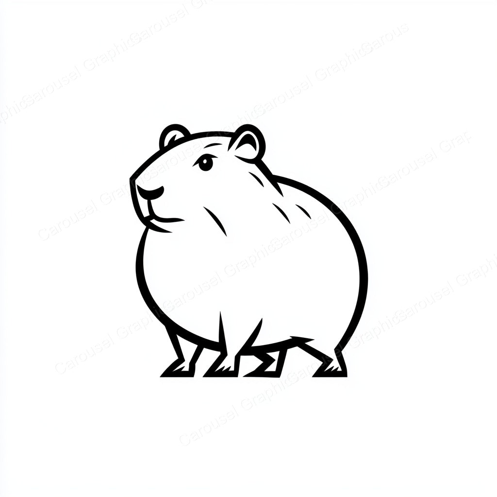 Capybara Vector Graphic preview