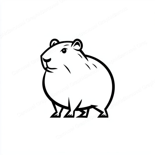 Capybara Vector Graphic preview