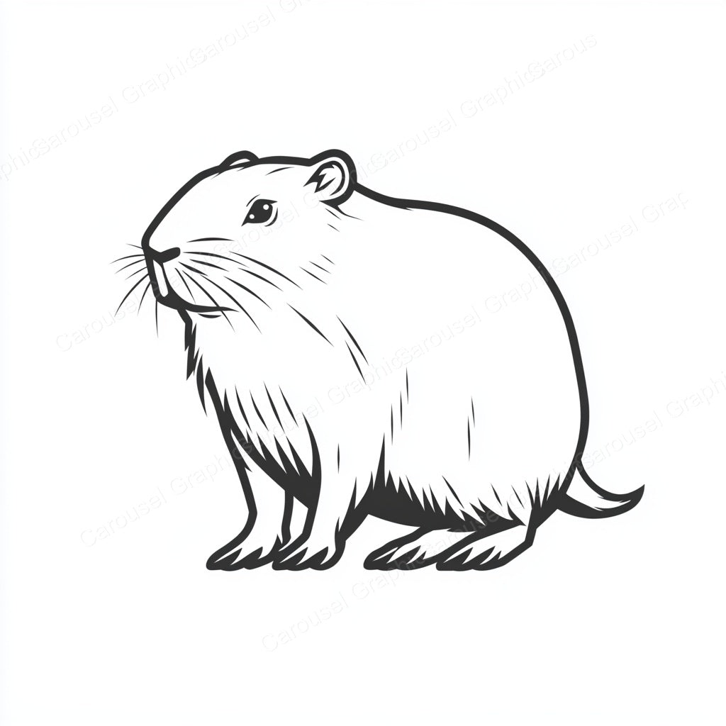 Capybara Vector Graphic preview
