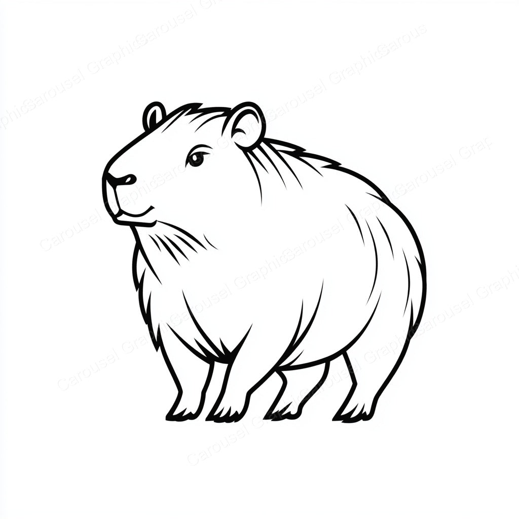 Capybara Vector Graphic preview