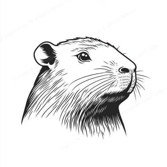 Capybara Vector Graphic preview