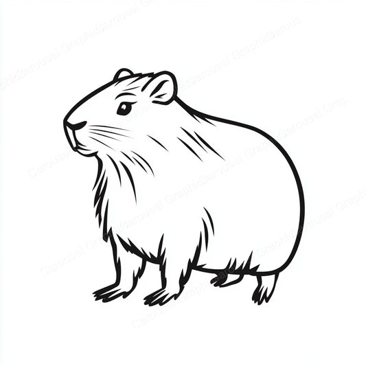 Capybara Vector Graphic preview