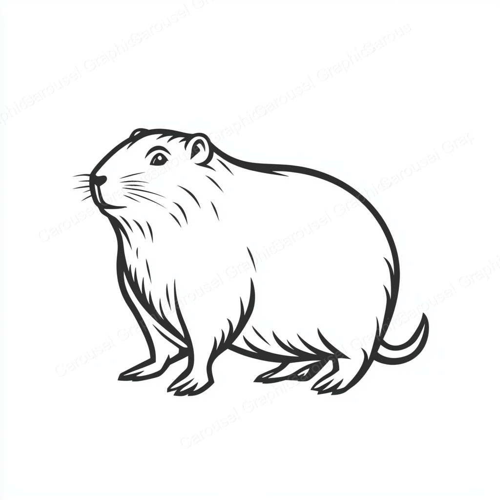 Capybara Vector Graphic preview