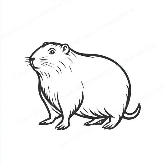 Capybara Vector Graphic preview