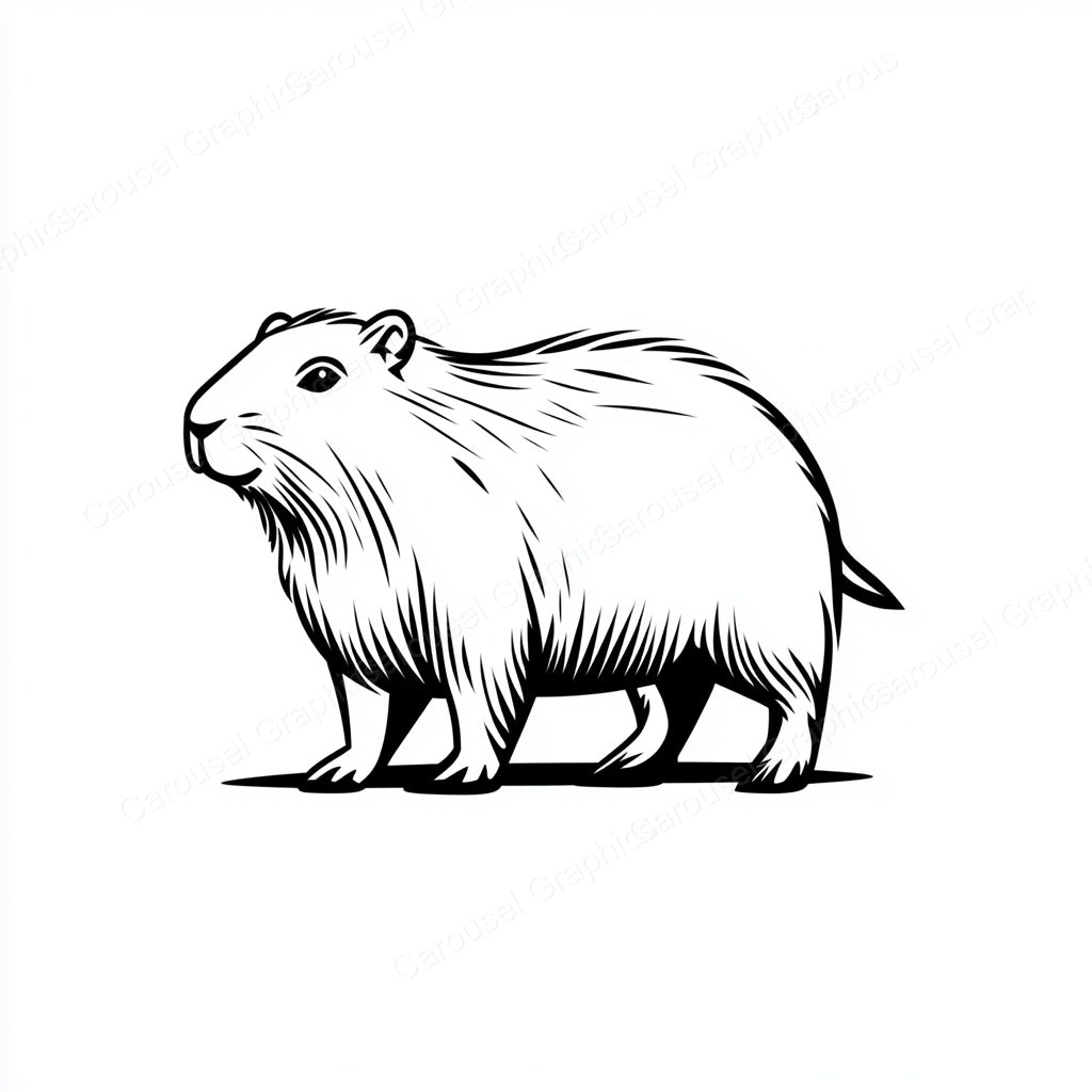 Capybara Vector Graphic preview