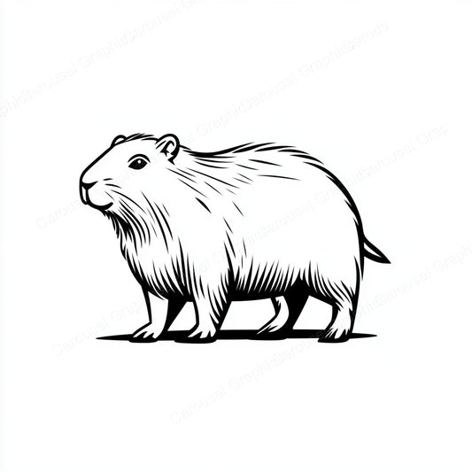 Capybara Vector Graphic preview