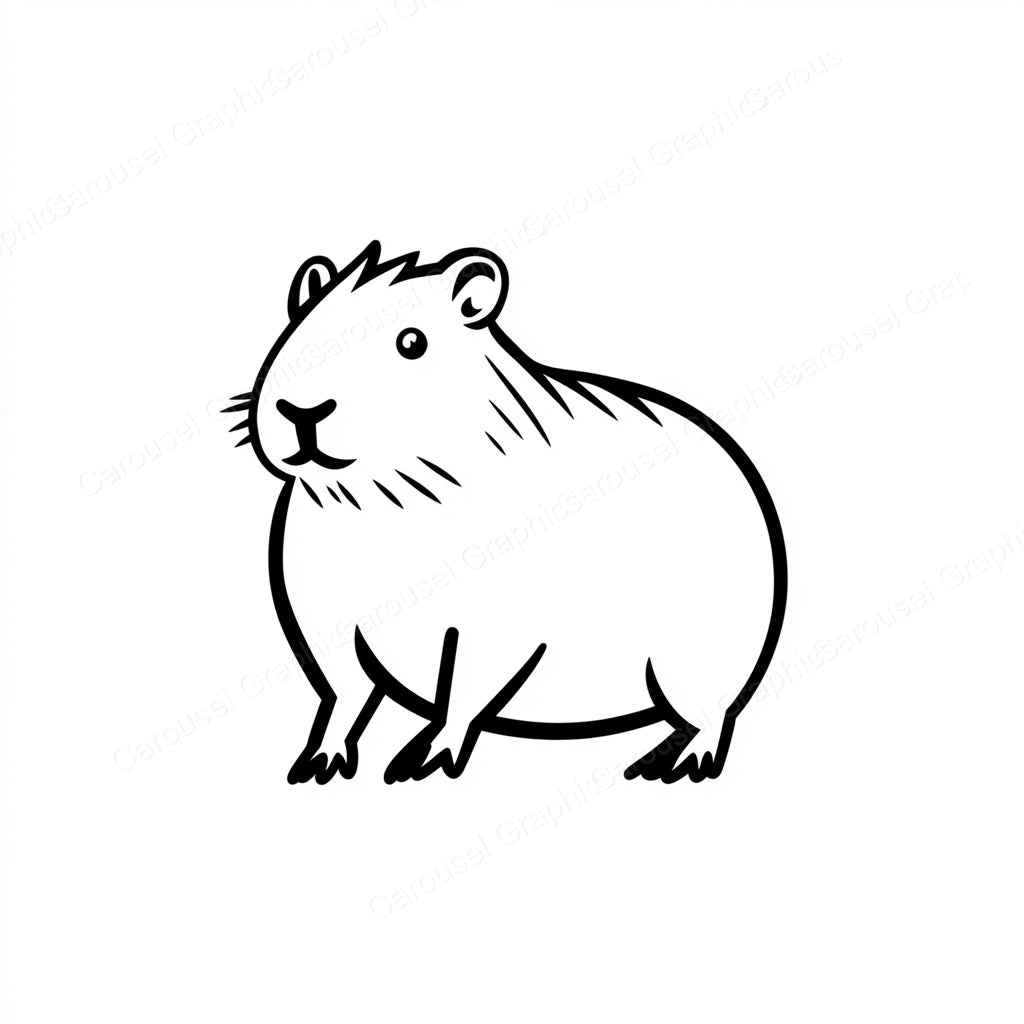 Capybara Vector Graphic preview