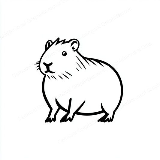 Capybara Vector Graphic preview
