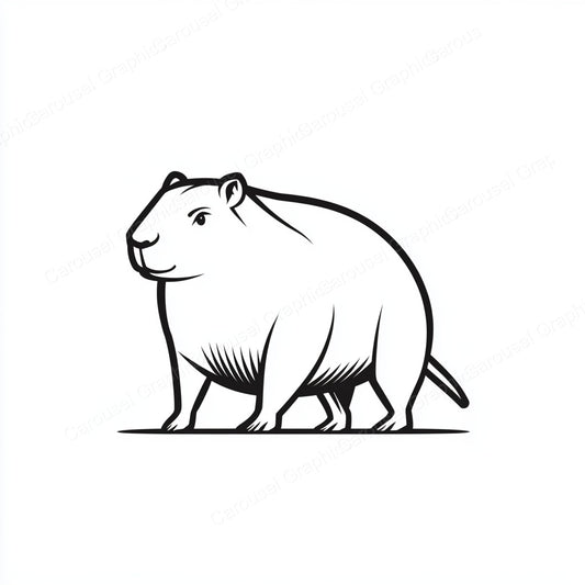 Capybara Vector Graphic preview