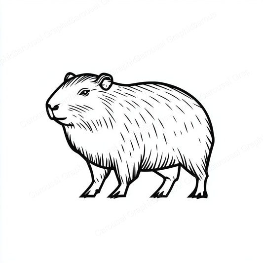 Capybara Vector Graphic preview